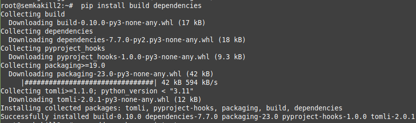 пакеты для Python 3.9